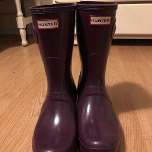 Hunter rain boots, women’s original short Violet